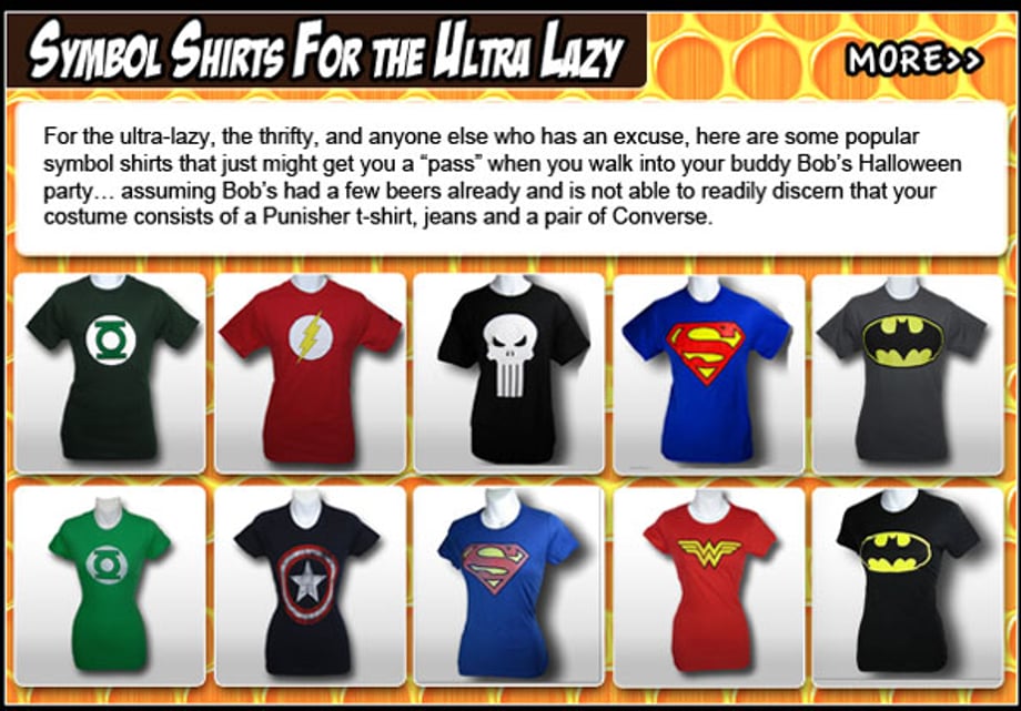 Superhero Symbol Shirts For the geek who just doesn't want to go all the way with a costume