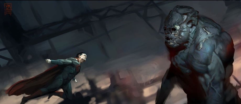 Batman v Superman Doomsday concept art