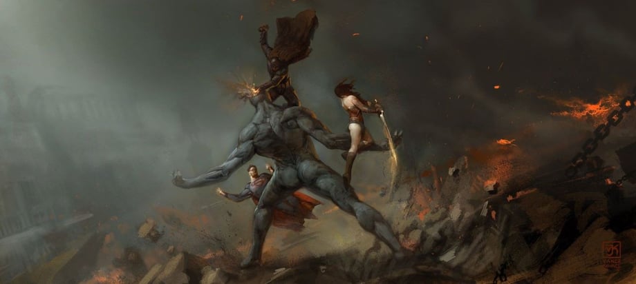 Batman v Superman Doomsday concept art