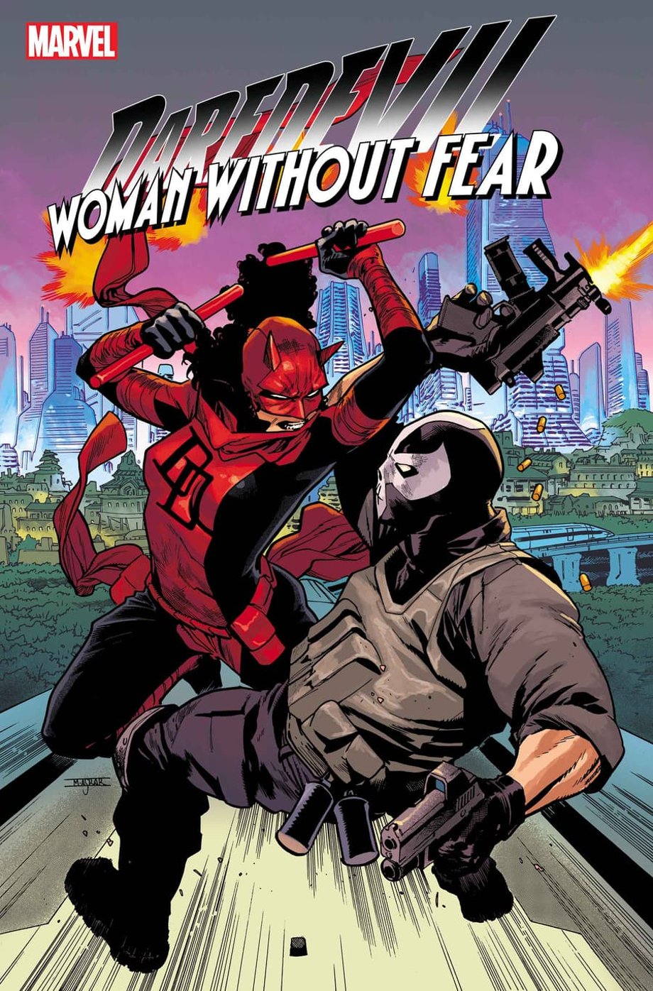 DAREDEVIL: WOMAN WITHOUT FEAR #1 cover by Mahmud Asrar