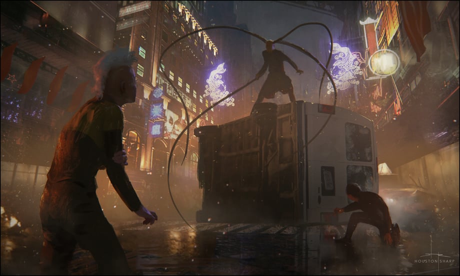 Storm &amp; Cyclops VS "Medusa Man"