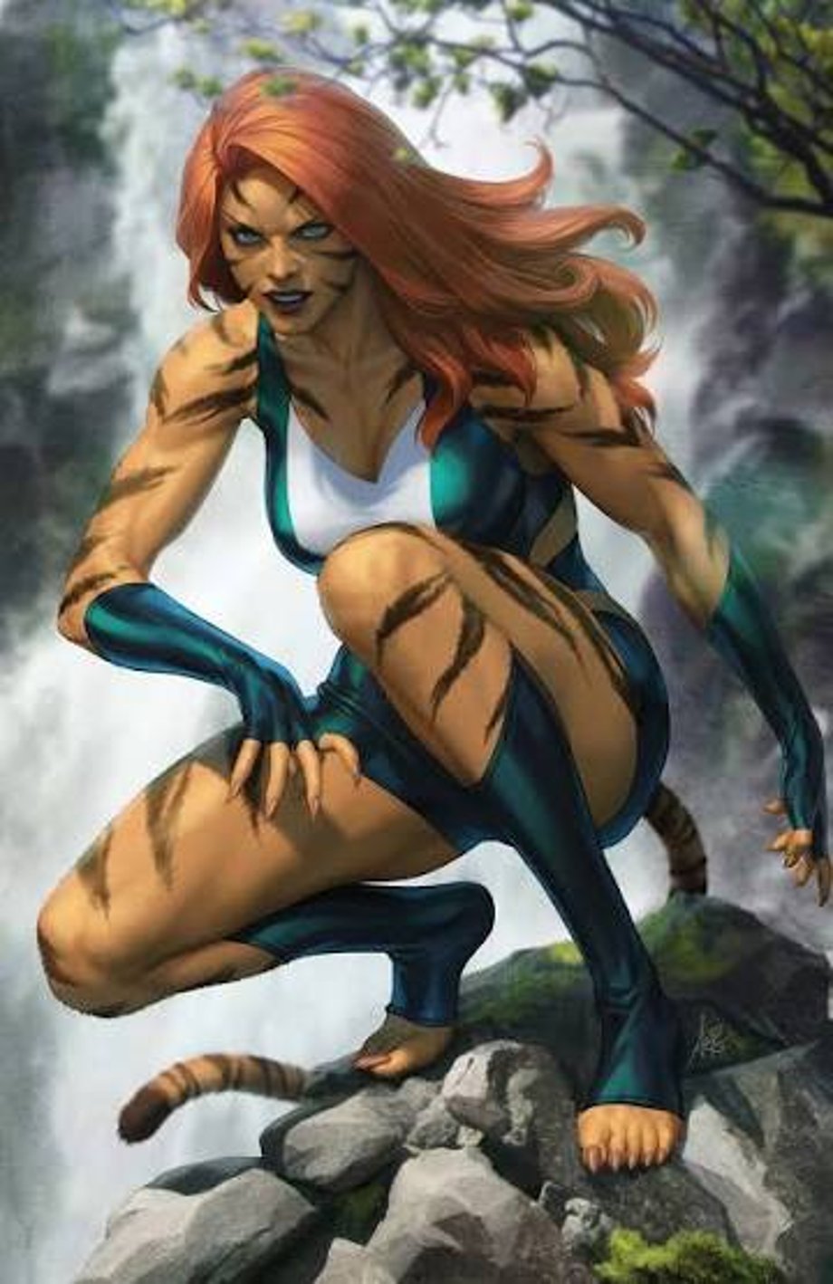 Tigra Marvel Feline Avenger comic artwork