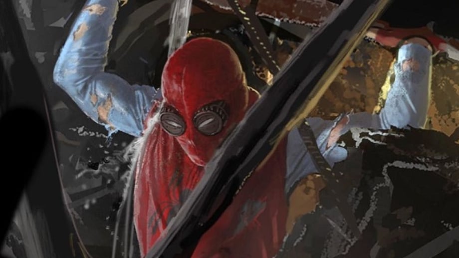 SPIDER-MAN: HOMECOMING Concept Art Shows That Iconic Comic Book Moment From "The Final Chapter"