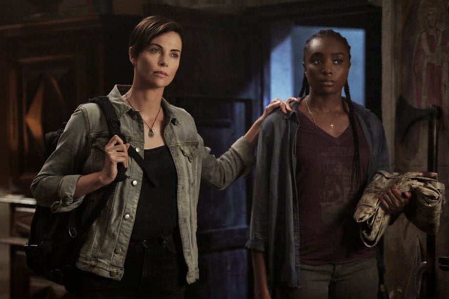 THE-OLD-GUARD-L-to-R-CHARLIZE-THERON-as-ANDY-KIKI-LAYNE-as-NILE-in-THE-OLD-GUARD-Cr-KEVIN-BAKER-NETF