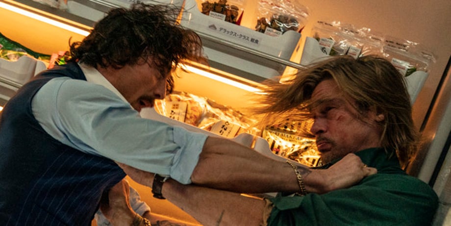 Brad Pitt Faces His Fate In Awesome New Stills From David Leitch's BULLET TRAIN