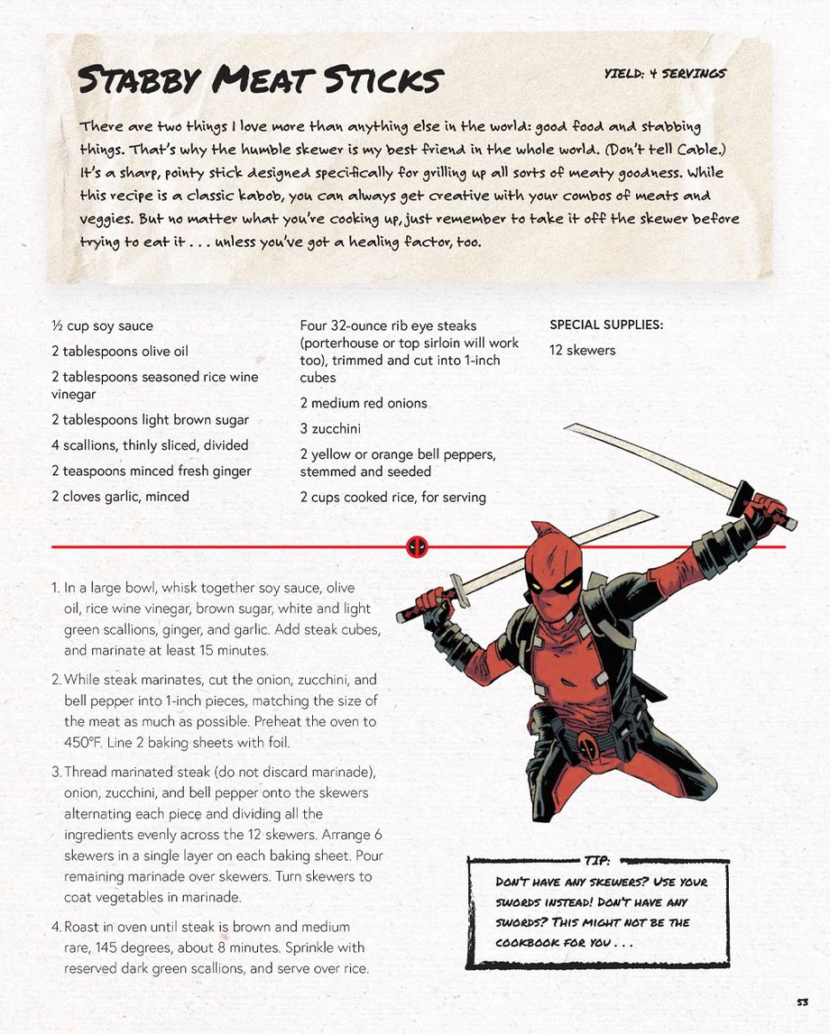Cooking With Deadpool Recipe
