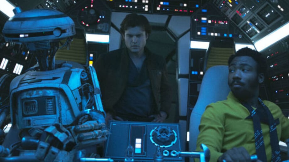 Image result for solo a star wars lady story lando and l3