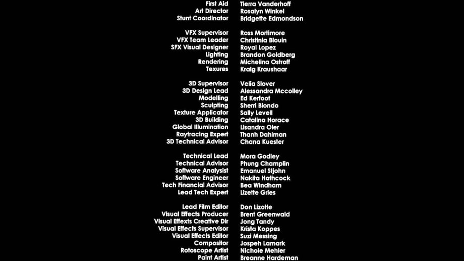 Image result for roll credits