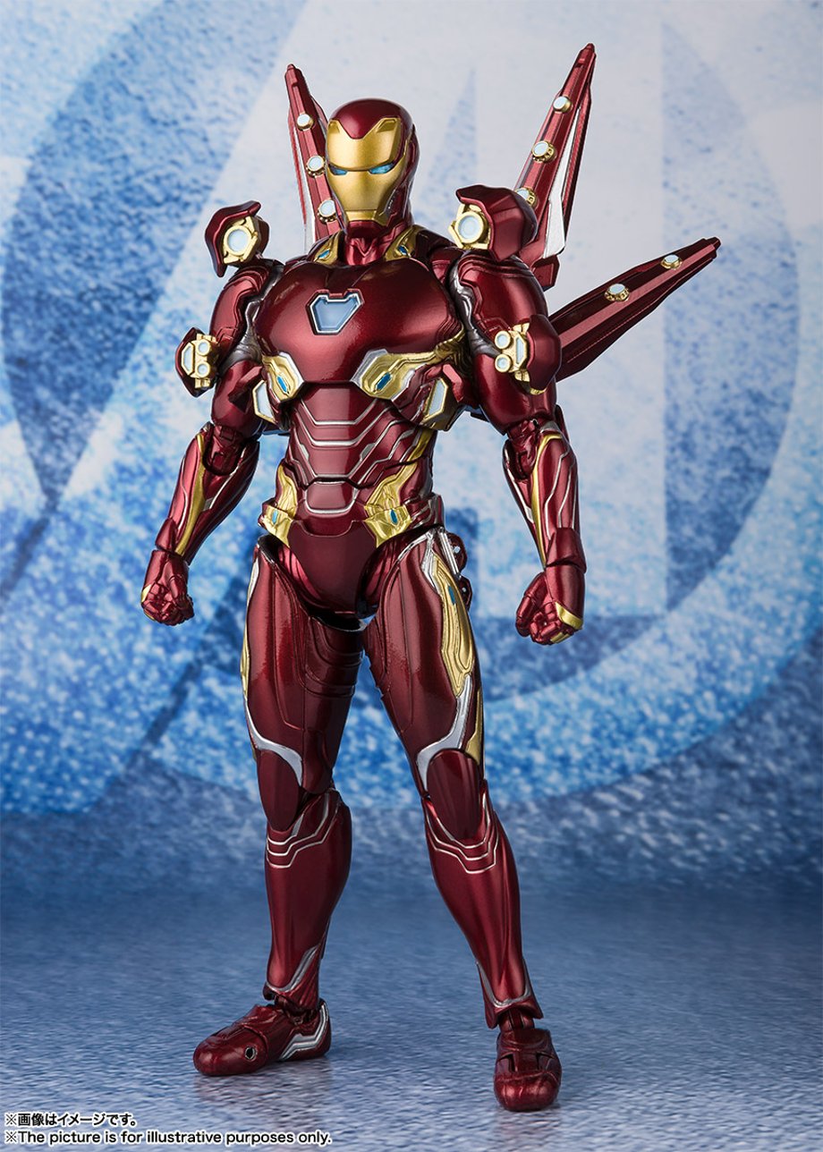 Bandai Tamashii Nations SH Figuarts Avengers Endgame Iron Man Mark 50 Nano Weapon Set 2 promo 02