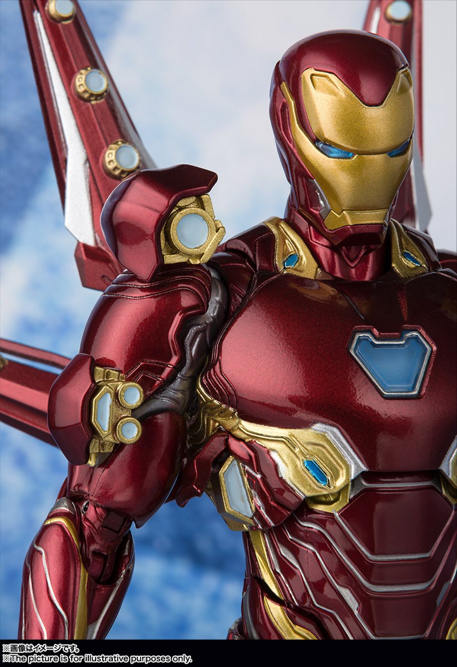 Bandai Tamashii Nations SH Figuarts Avengers Endgame Iron Man Mark 50 Nano Weapon Set 2 promo 05