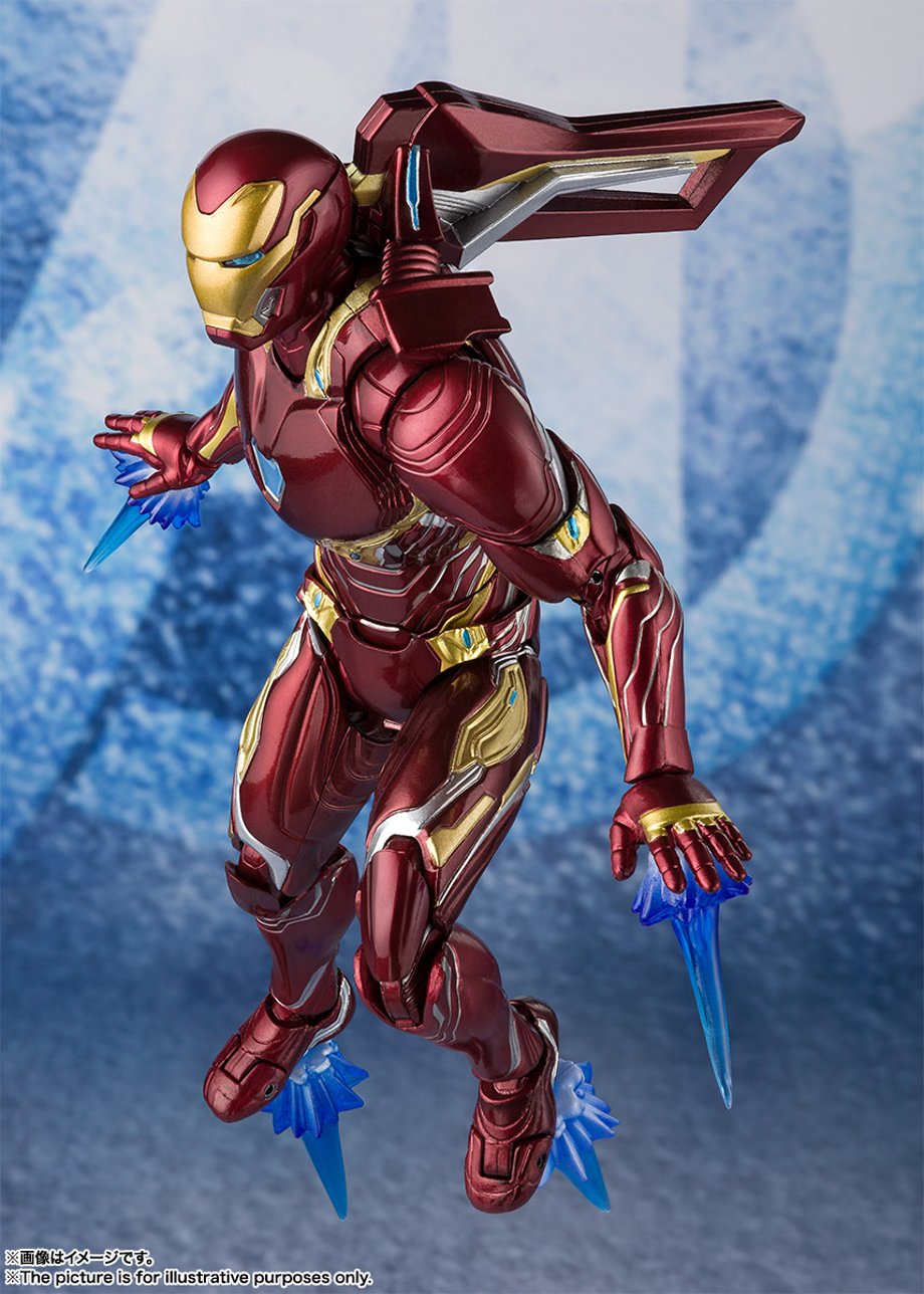 Bandai Tamashii Nations SH Figuarts Avengers Endgame Iron Man Mark 50 Nano Weapon Set 2 promo 09