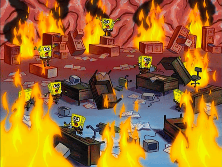 Image result for spongebob's mind gif