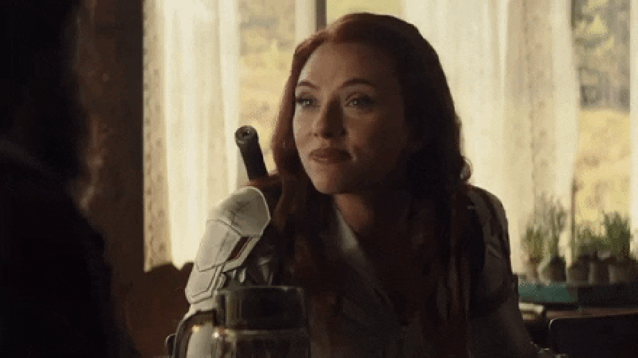  marvel scarlett johansson mcu sarcastic black widow GIF