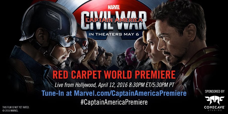 Come Watch The Red Carpet World Premiere Of CAPTAIN AMERICA: CIVIL WAR
