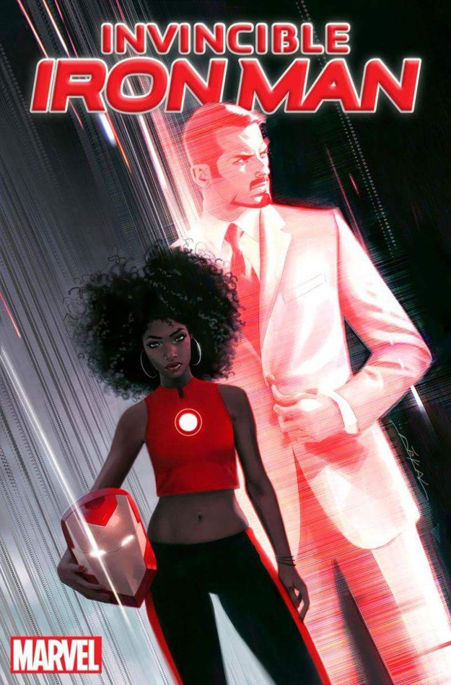 new female african-american iron man