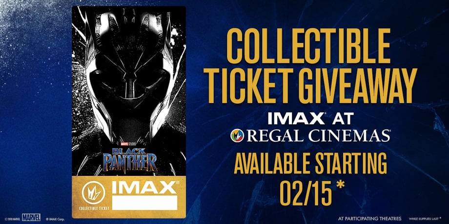 BLACK PANTHER: The King Of Wakanda Steps Into The Spotlight On A Sweet New IMAX Poster