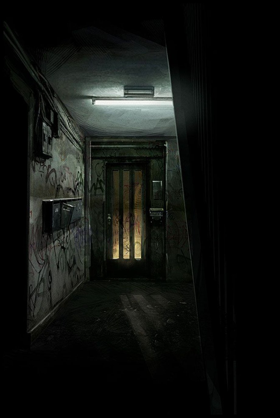 Image result for apartment hallway concept art