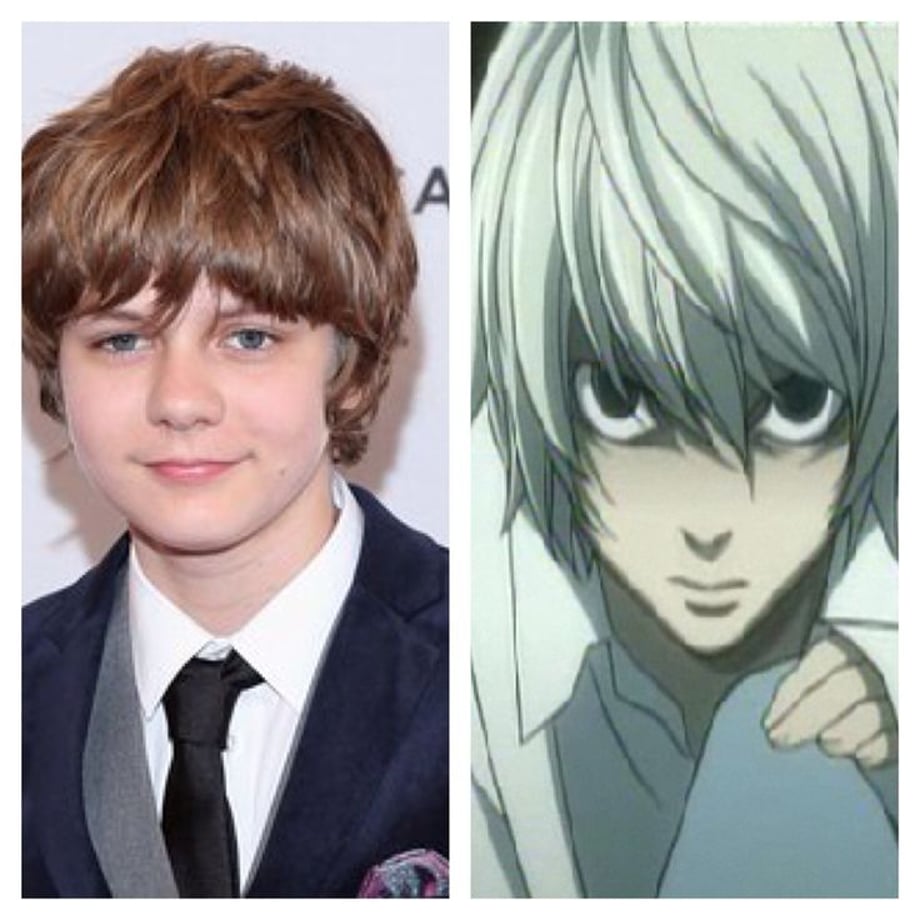 Near - TY Simpkins The kid has been in two successful horror films (Insidious) and did good work in Jurrasic World. He's destined for stardom and he would bring out the creepy, dark, toy stacking L successor.