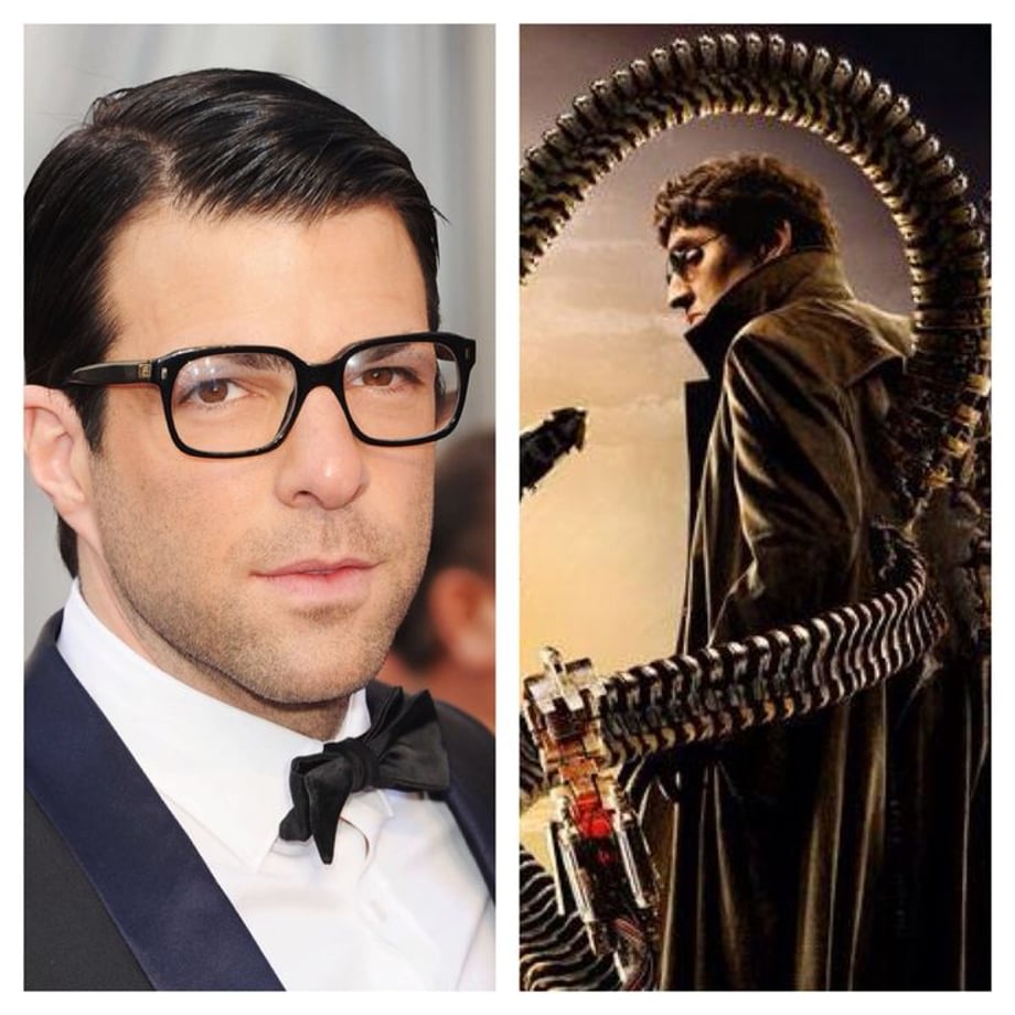 Zachary Quint - Doctor Octopus Quint is both scary and charming. He's Charming and intelligent as Spawk in Star Trek, but in American Horror stories he's terrifying. He's the man for Doc Oct.: 