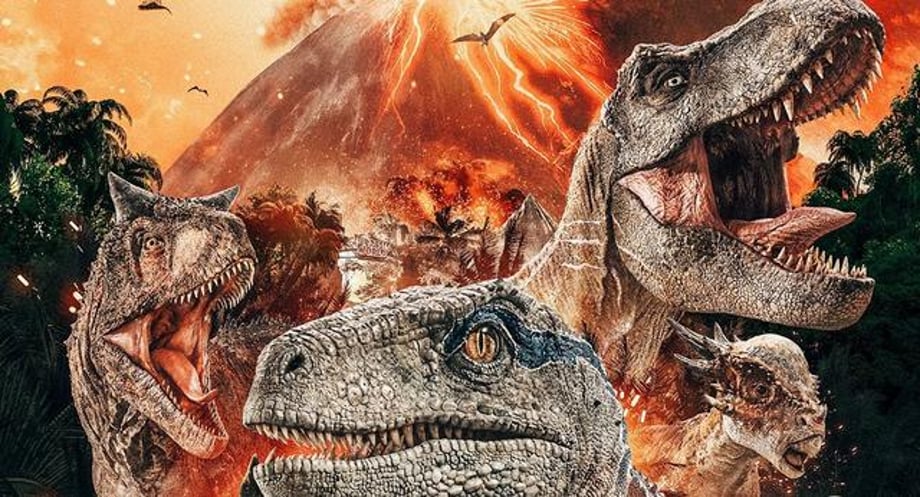 Volcanic New JURASSIC WORLD: FALLEN KINGDOM Poster Sees The Dinosaurs Take Over
