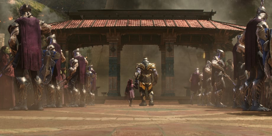Image result for thanos and gamora infinity war