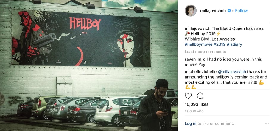 A Glorious New Hellboy Billboard Spotted in Los Angeles