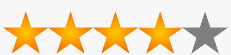 Star Rating 4 Of 5 - 4 Stars Transparent Background Transparent PNG -  1011x215 - Free Download on NicePNG