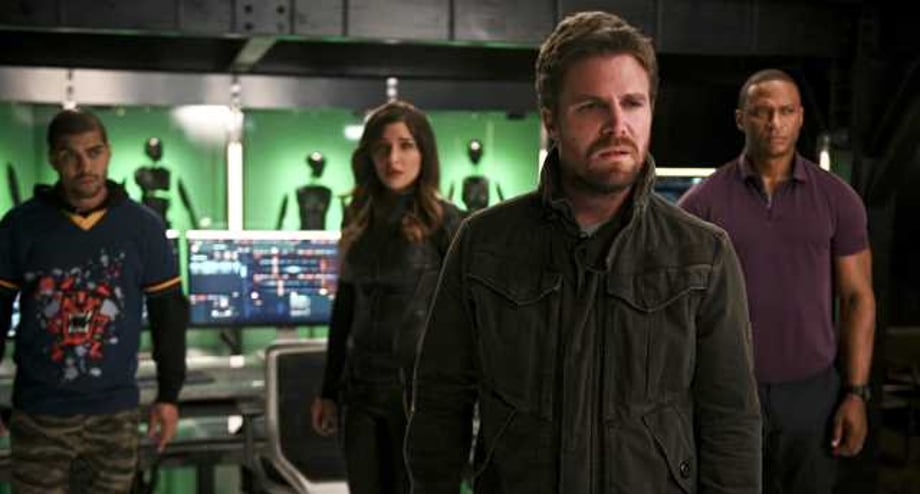 ARROW: Oliver Queen Returns To The Arrowcave In New Photos From Season 8, Episode 4: "Present Tense"