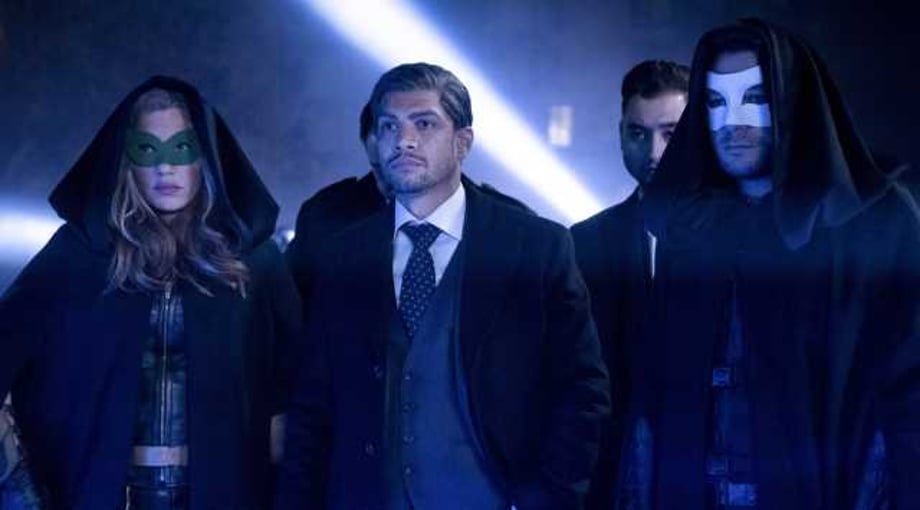 ARROW: The Team Goes Masquerading In New Photos From Season 7, Episode 16: "Star City 2040"