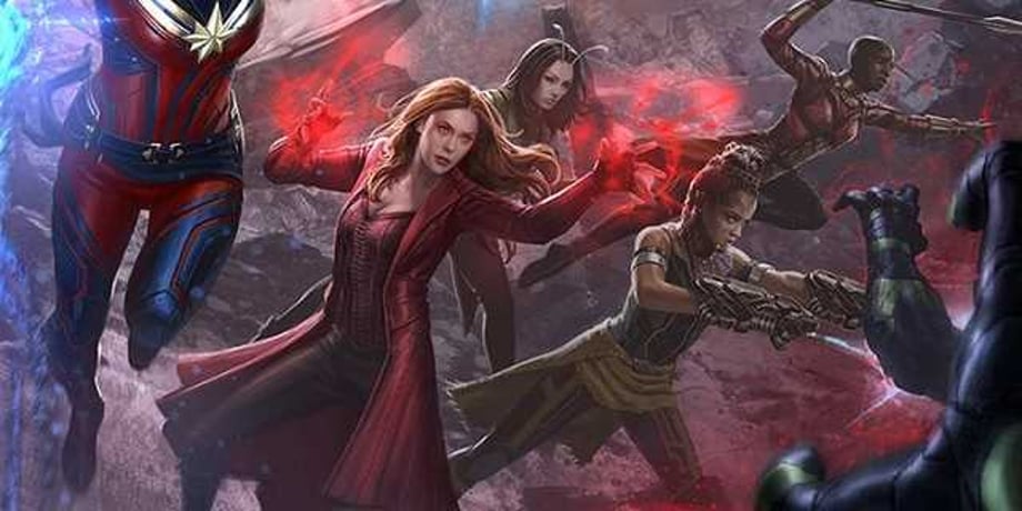 AVENGERS: ENDGAME - Jaw-Dropping Andy Park Keyframe Concept Art Shows A-Force Heading Into Battle