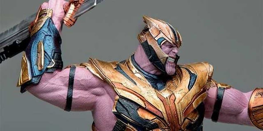 AVENGERS: ENDGAME Iron Studios Thanos Statue Reveals A Detailed Look At The Mad Titan Leaping Into Action