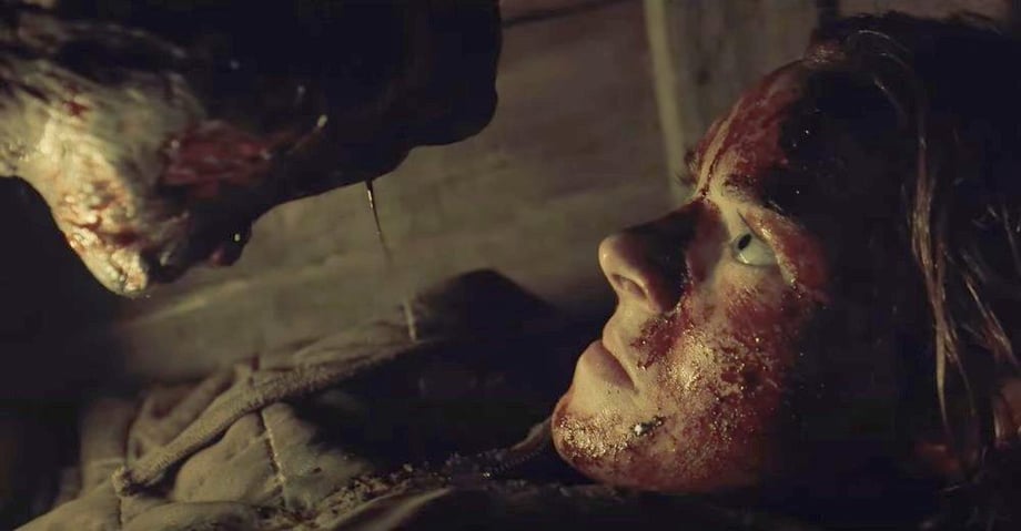 AZRAEL: Samara Weaving Is A Silent Sacrifice In Creepy First Trailer For Real-Time Horror Movie
