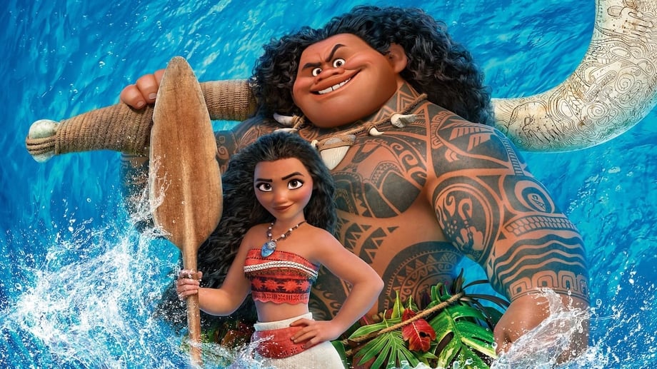 BLACK ADAM Star Dwayne "The Rock" Transforms Into Live-Action Maui In First MOANA Set Photos
