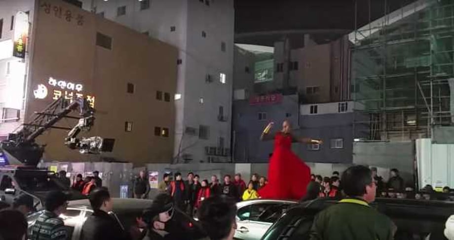 BLACK PANTHER Set Pics And Video Give Us A Look At A Member Of The Dora Milaje In Action