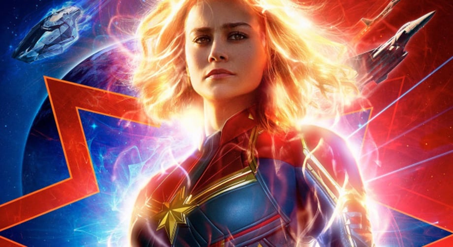 CAPTAIN MARVEL: Fiery New Theatrical Poster Released Ahead Of Tomorrow Night's Trailer Launch