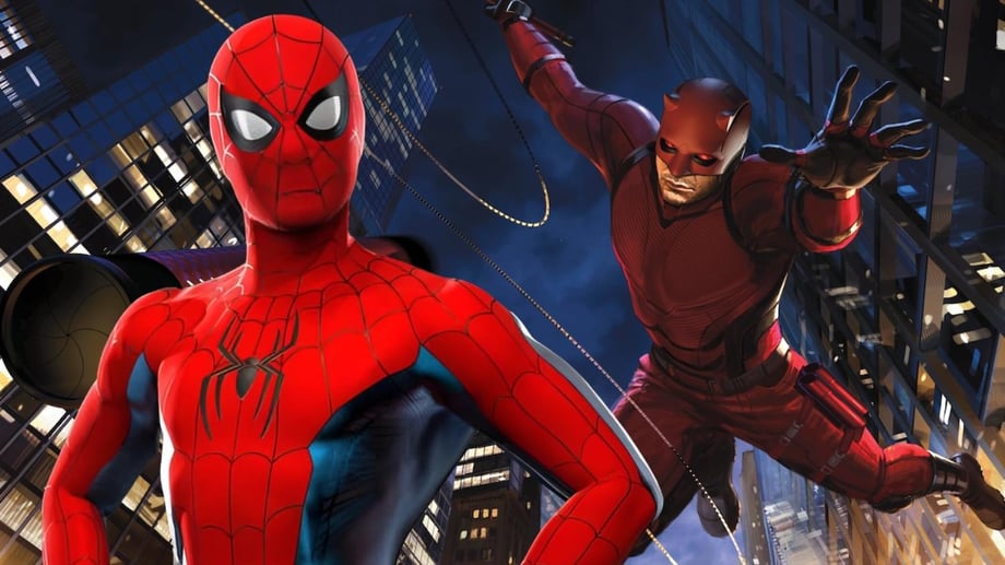 DAREDEVIL: BORN AGAIN Fan Poster Imagines What It Would Look Like If MCU's Spider-Man Was In The Series