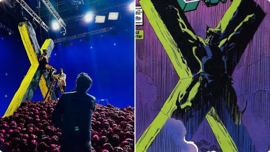 DEADPOOL AND WOLVERINE Director Shares Awesome BTS Shots Of Hulk Battle And "Crucified" Logan