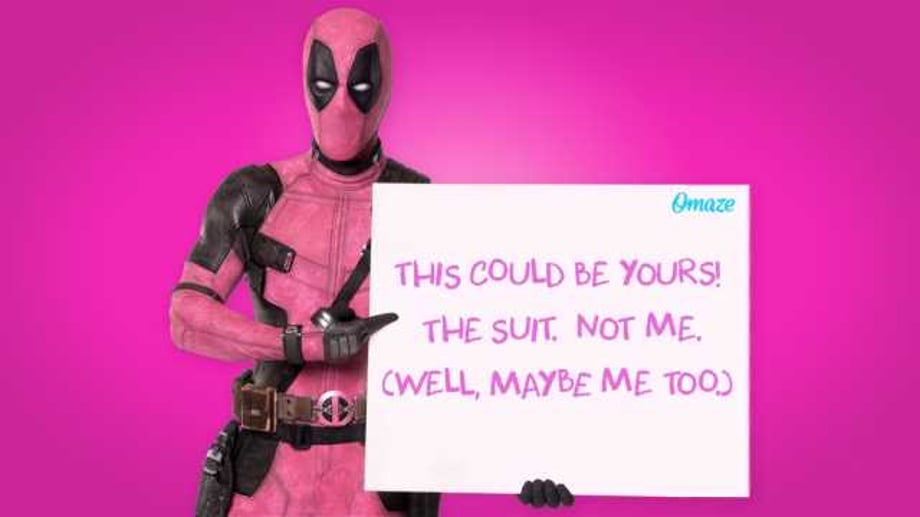 DEADPOOL Teams Up With Omaze To "Fu*k Cancer" - Find Out How You Can Win A Custom-Made Pink Costume