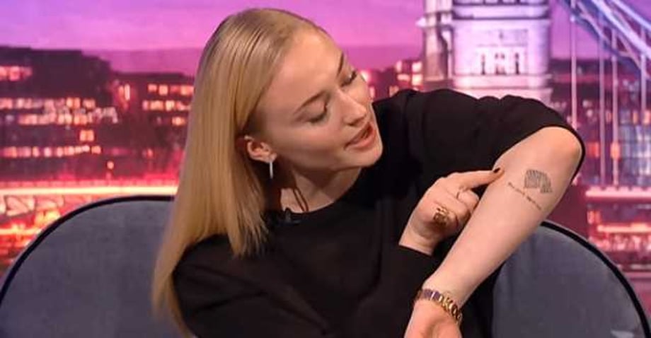 GAME OF THRONES Star Sophie Turner Assures Fans That Her New Tattoo Isn't A Season 8 Spoiler