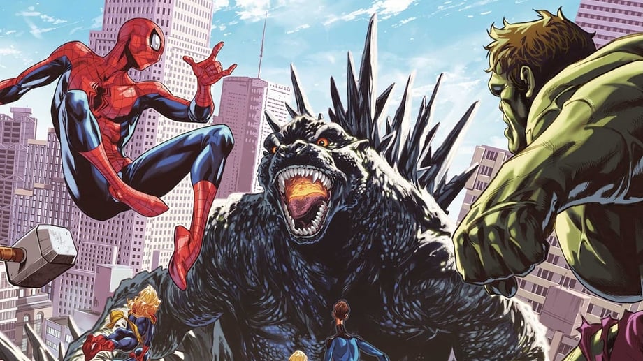 GODZILLA DESTROYS THE MARVEL UNIVERSE Comic Will Finally Pit The Kaiju Against Earth's Mightiest Heroes