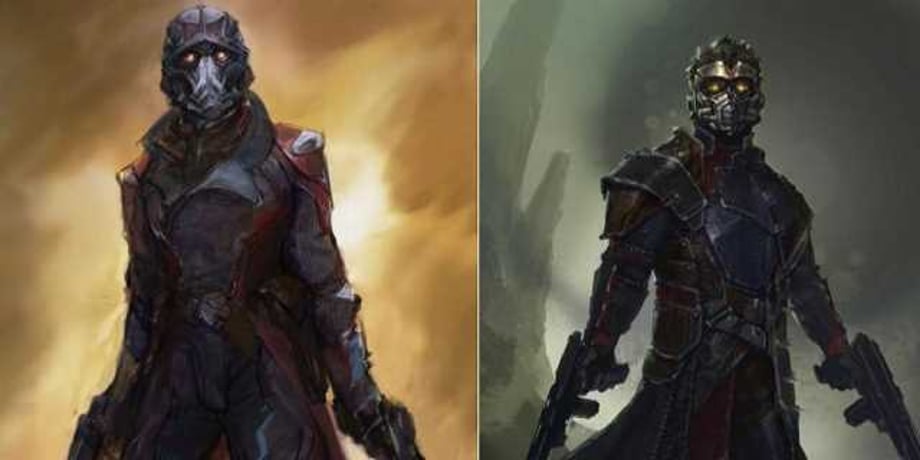 GUARDIANS OF THE GALAXY Concept Art Shows Alternate Designs For The Legendary Star-Lord And Drax The Destroyer