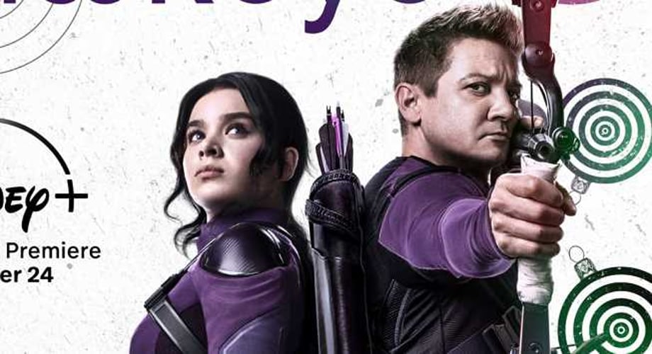 HAWKEYE: Jeremey Renner & Hailee Steinfeld Suit-Up As Marvel's Heroic Archers For New Magazine Cover