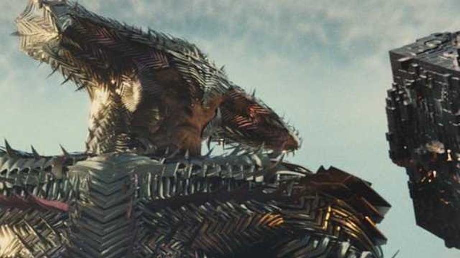 JUSTICE LEAGUE: Who Has Two Thumbs And A Mother Box? Steppenwolf, In This New Official "Snyder Cut" Still