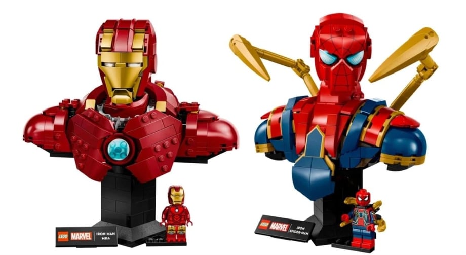 LEGO Announces Mini Bust Series Starting With Iron Man And Spider-Man