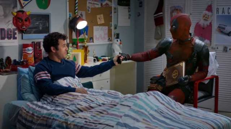 ONCE UPON A DEADPOOL Extended Clip Finds Wade And Fred Rocking Out To Nickleback