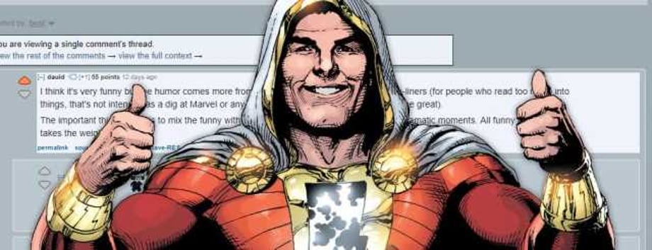 SHAZAM Director Describes The Film's Comedy As Coming "More From The Situations Rather Than Quippy One-Liners"