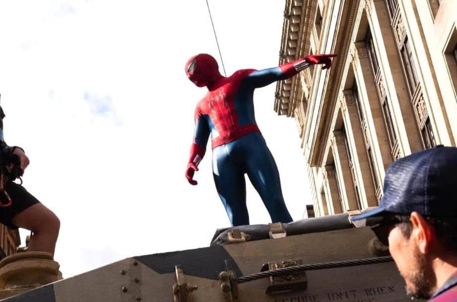 SPIDER-MAN: BRAND NEW DAY Set Photos Give Us Another Full Look At Tom Holland's New Spidey Suit