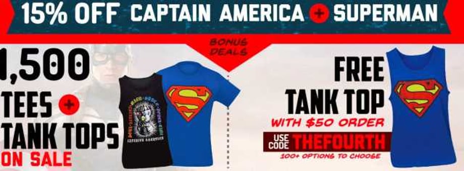 SUPERHEROSTUFF Product Spotlight: Massive 4th Of July Discounts On 100s Of Awesome Items
