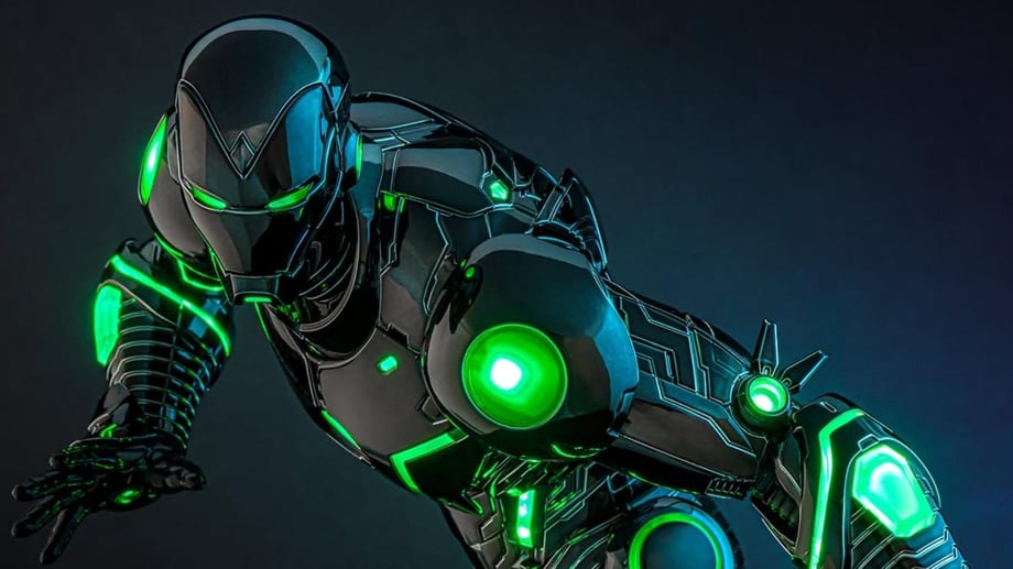 Superior Iron Man Gets A Doctor Doom-Inspired Makeover For Hot Toys' "Infamous Neon Version"