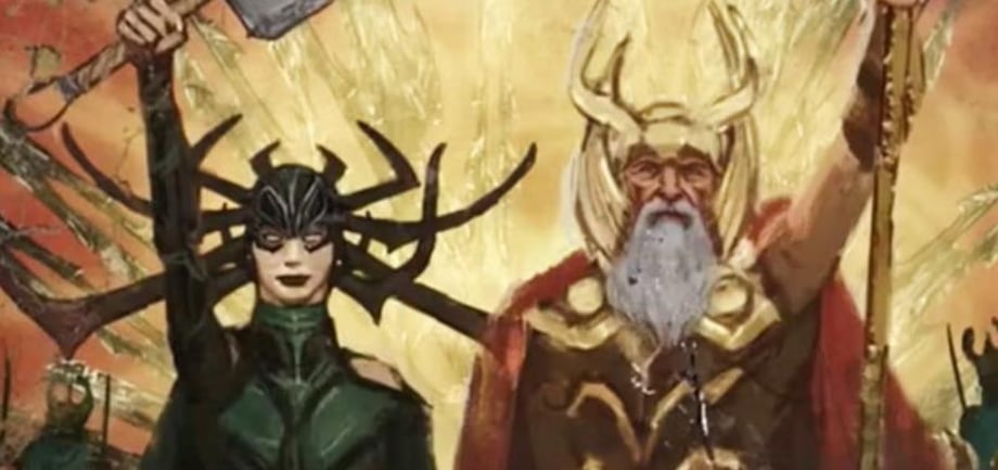 THOR: LOVE AND THUNDER - Sam Neill Shares Behind-The-Scenes Look At "Odin" And "Hela"